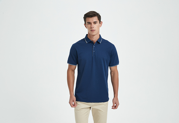 HTZFD-2313款天絲+蠶絲細(xì)珠POLO衫